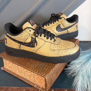 Nike air force 1 caribana festival sneakers toronto 2018 men’s size 12 gold